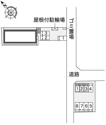 花鳥風月(44678)の駐車配置図