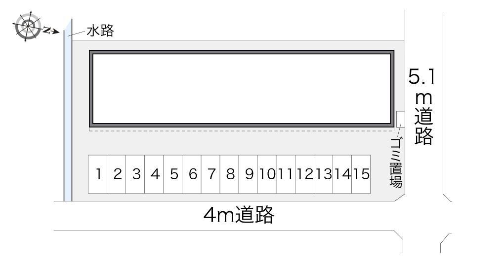 悠(14083)の駐車配置図