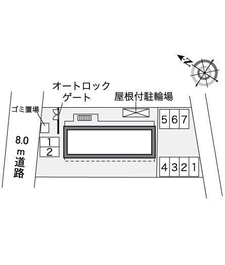 ハサマミナミ(35650)の駐車配置図