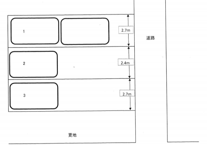 小池パーキングの駐車配置図
