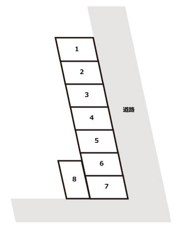 上野丘西Sパーキングの駐車配置図