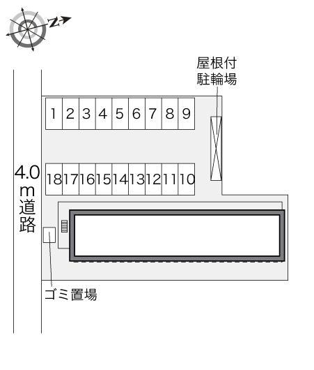 フローラ(28516)の駐車配置図