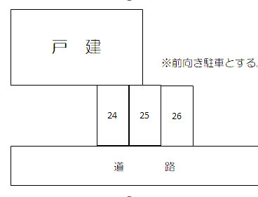 小川Ｐの駐車配置図