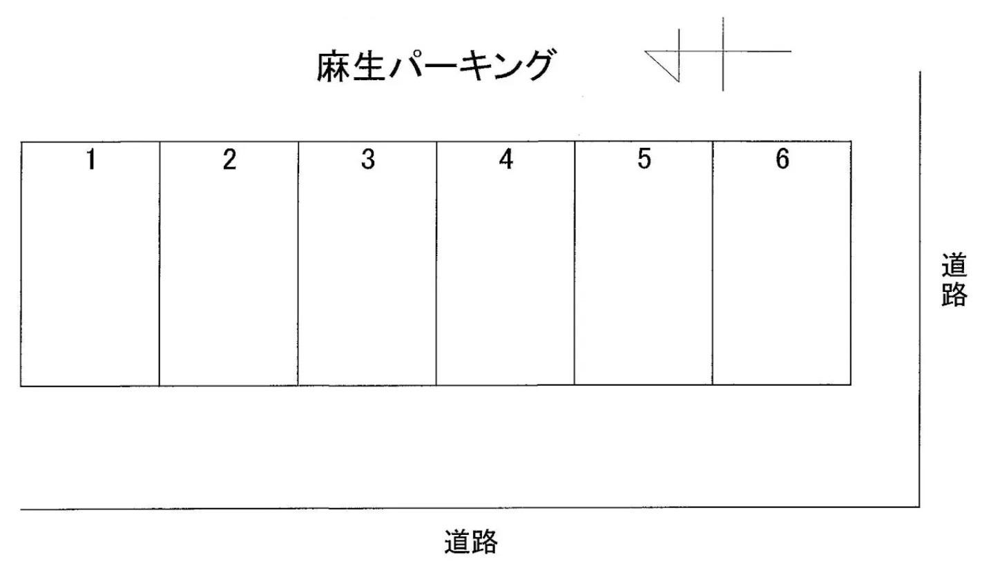 麻生パーキングの駐車配置図