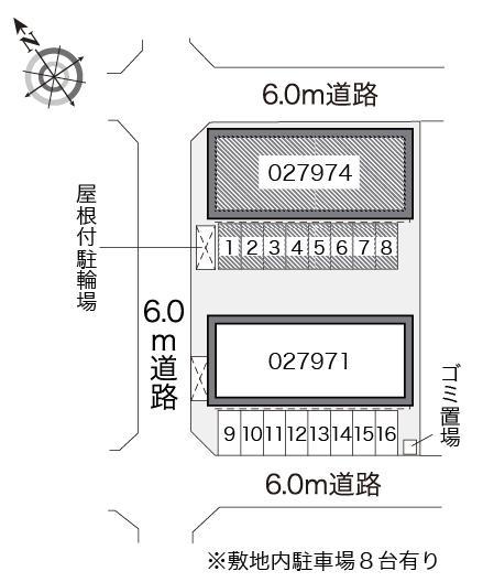サニーコートＢ(27974)の駐車配置図