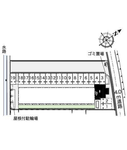 リブェールⅡ(39635)の駐車配置図