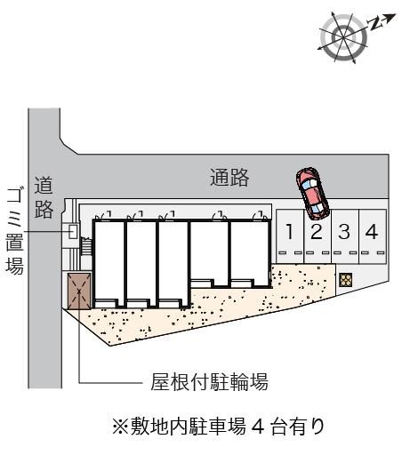 イーストハイム(55185)の駐車配置図
