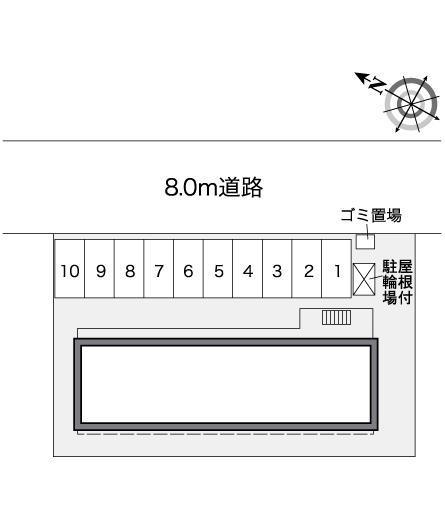 ＳＫ８(26186)の駐車配置図