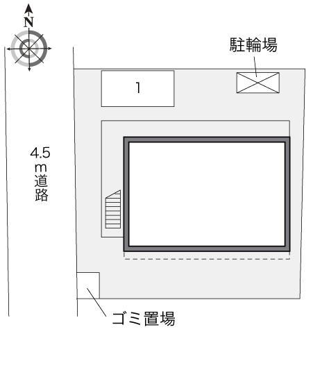 ウエスト(24220)の駐車配置図