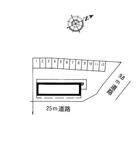 君津(8858)の駐車配置図