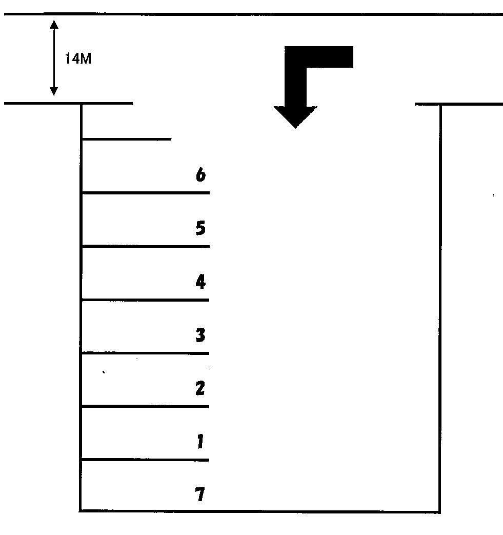 Ｙパーキングの駐車配置図