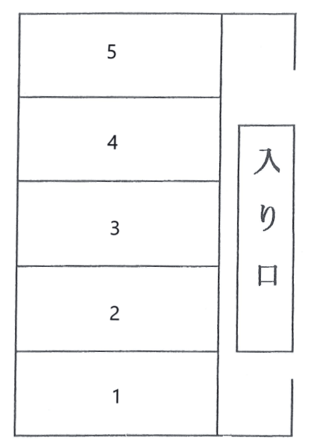 相南パーキングの駐車配置図