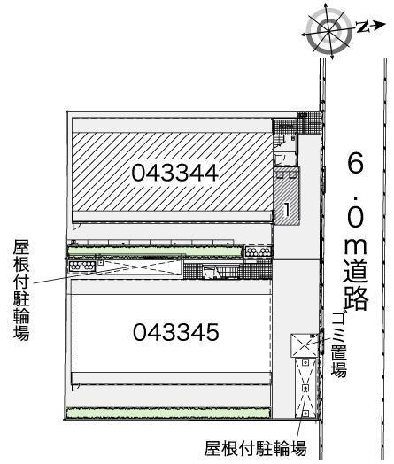 おおさか御崎Ⅰ(43344)の駐車配置図
