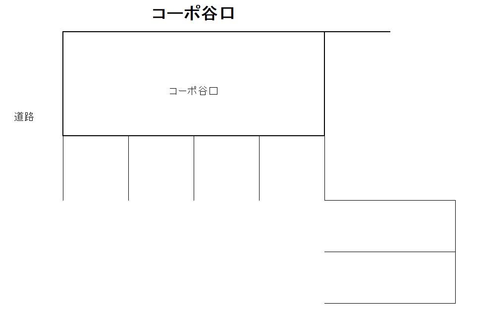 コーポ谷口の駐車配置図