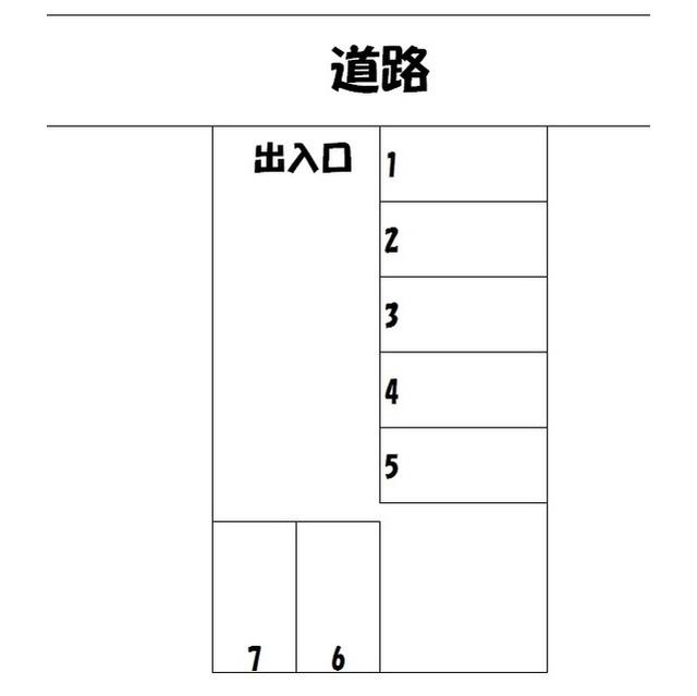 常陽駐車場5の駐車配置図