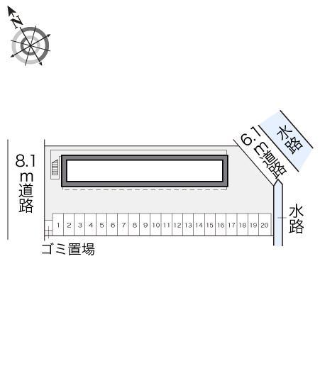 シャルマン大塚(14852)の駐車配置図