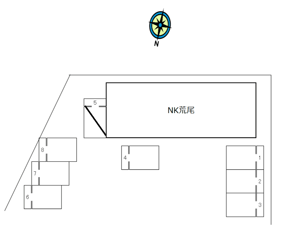 NK荒尾の駐車配置図