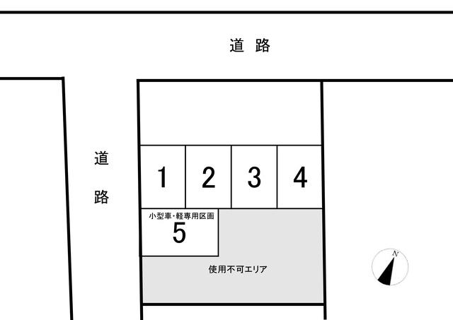 国分町月極駐車場の駐車配置図