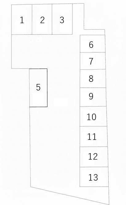 松田駐車場の駐車配置図