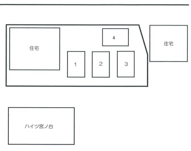 長沢駐車場の駐車配置図