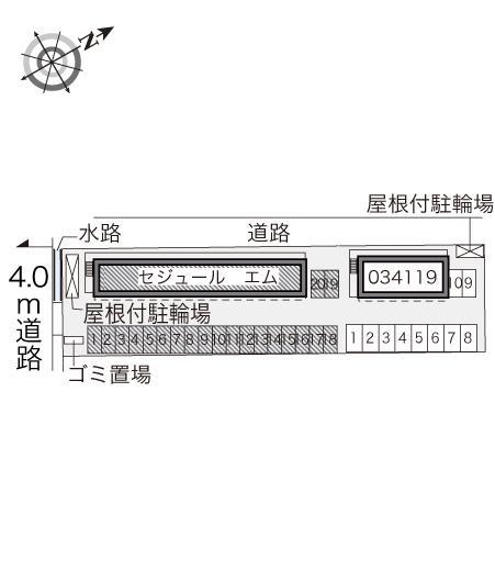 セジュール　エム(28705)の駐車配置図