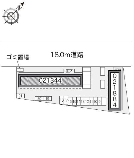 ソレイユ(21344)の駐車配置図