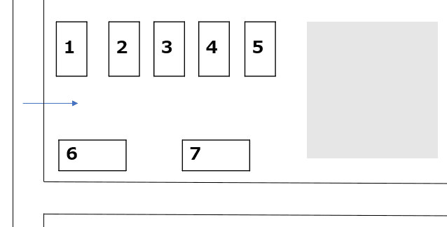 寿荘A・B・Cの駐車配置図