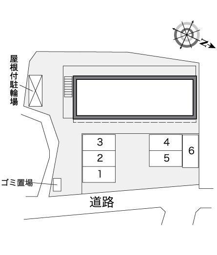 東菜畑Ⅱ(36062)の駐車配置図