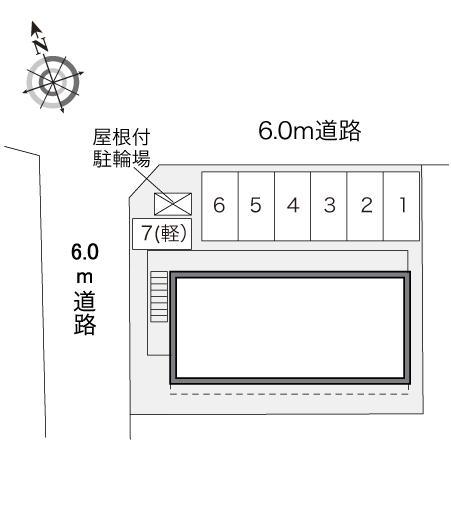 Ｃｈｅｓｓ　ｏｎｅ(31350)の駐車配置図