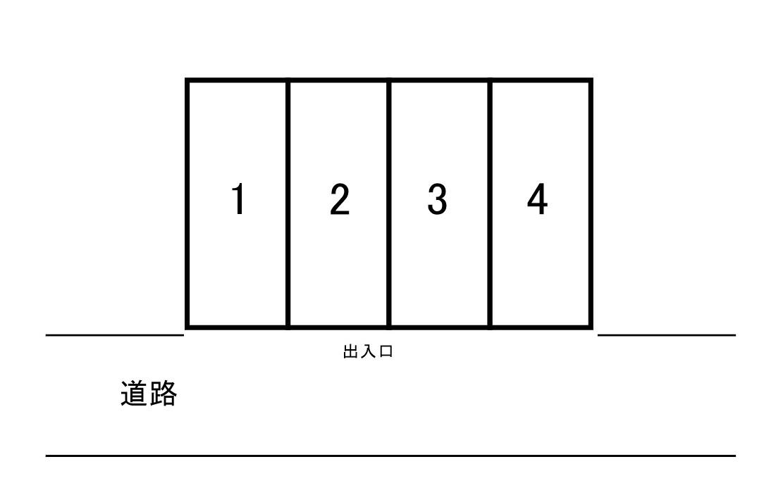 松が丘４丁目駐車場の駐車配置図