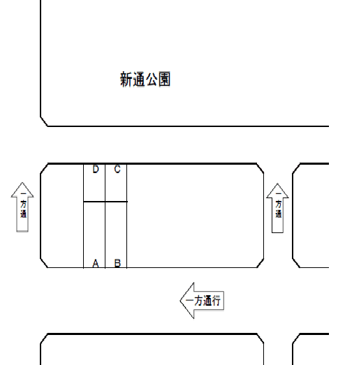 A-115双葉町貸駐車場の駐車配置図