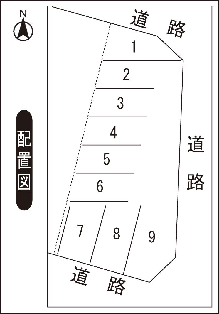 文京7丁目パーキングの駐車配置図