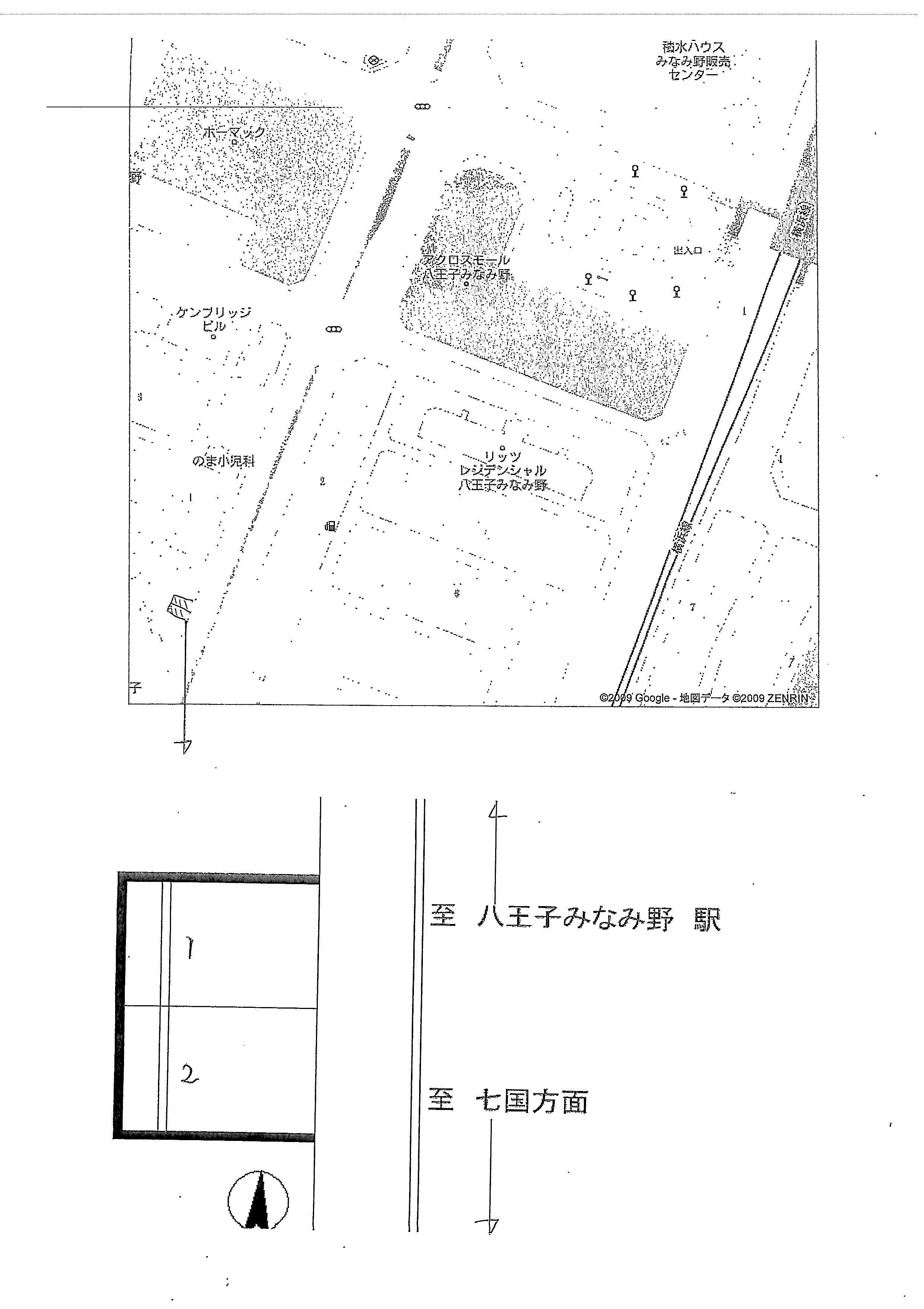 みなみ野第28駐車場の駐車配置図