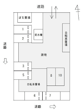 FKシティライフ名駅駐車場の駐車配置図