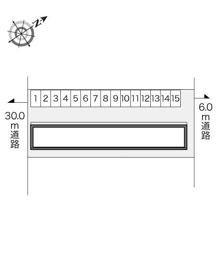 城南(21747)の駐車配置図