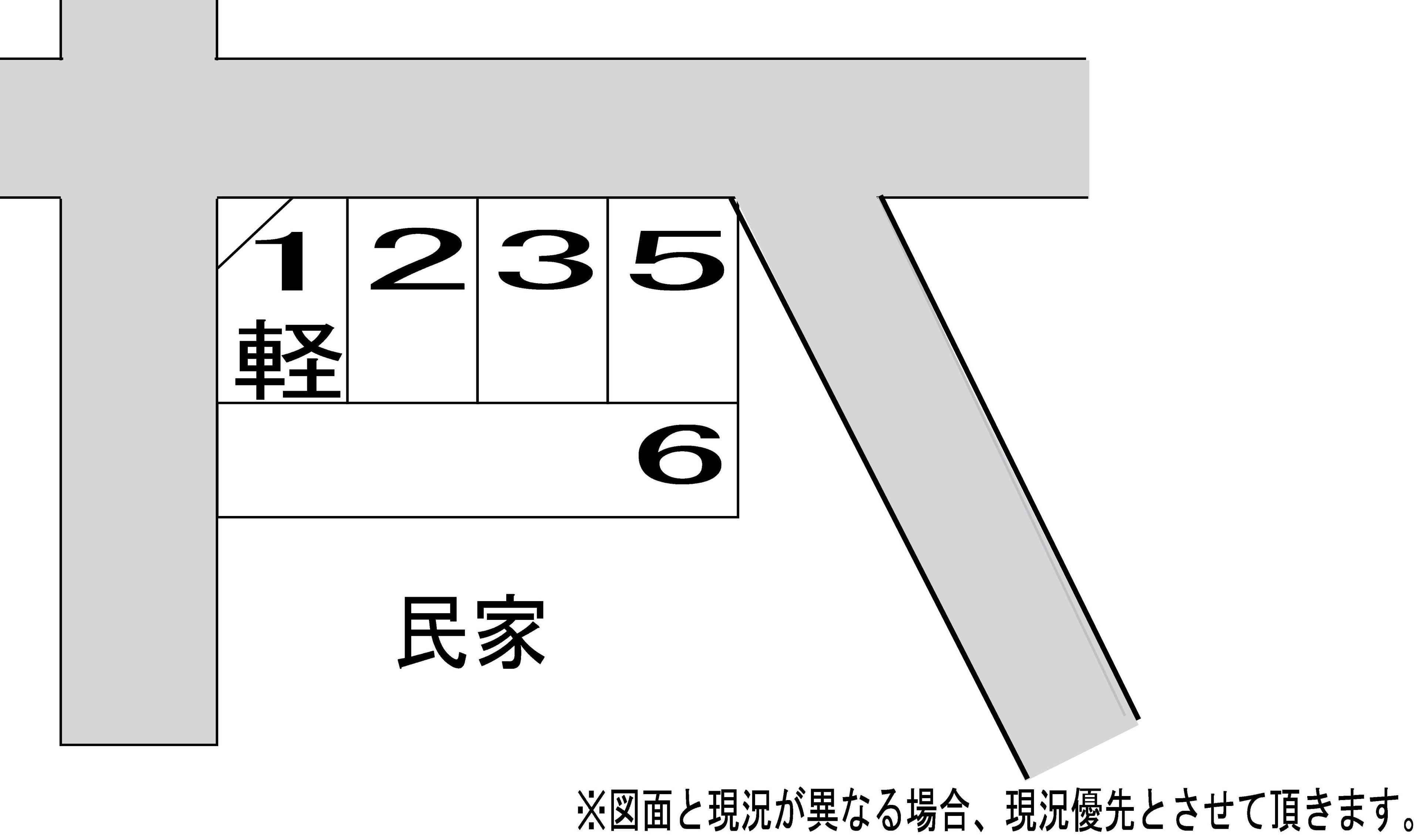 フジオックス庄和町駐車場の駐車配置図