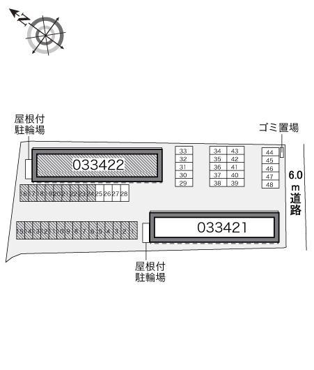 サウス　ウインドⅠ(33422)の駐車配置図