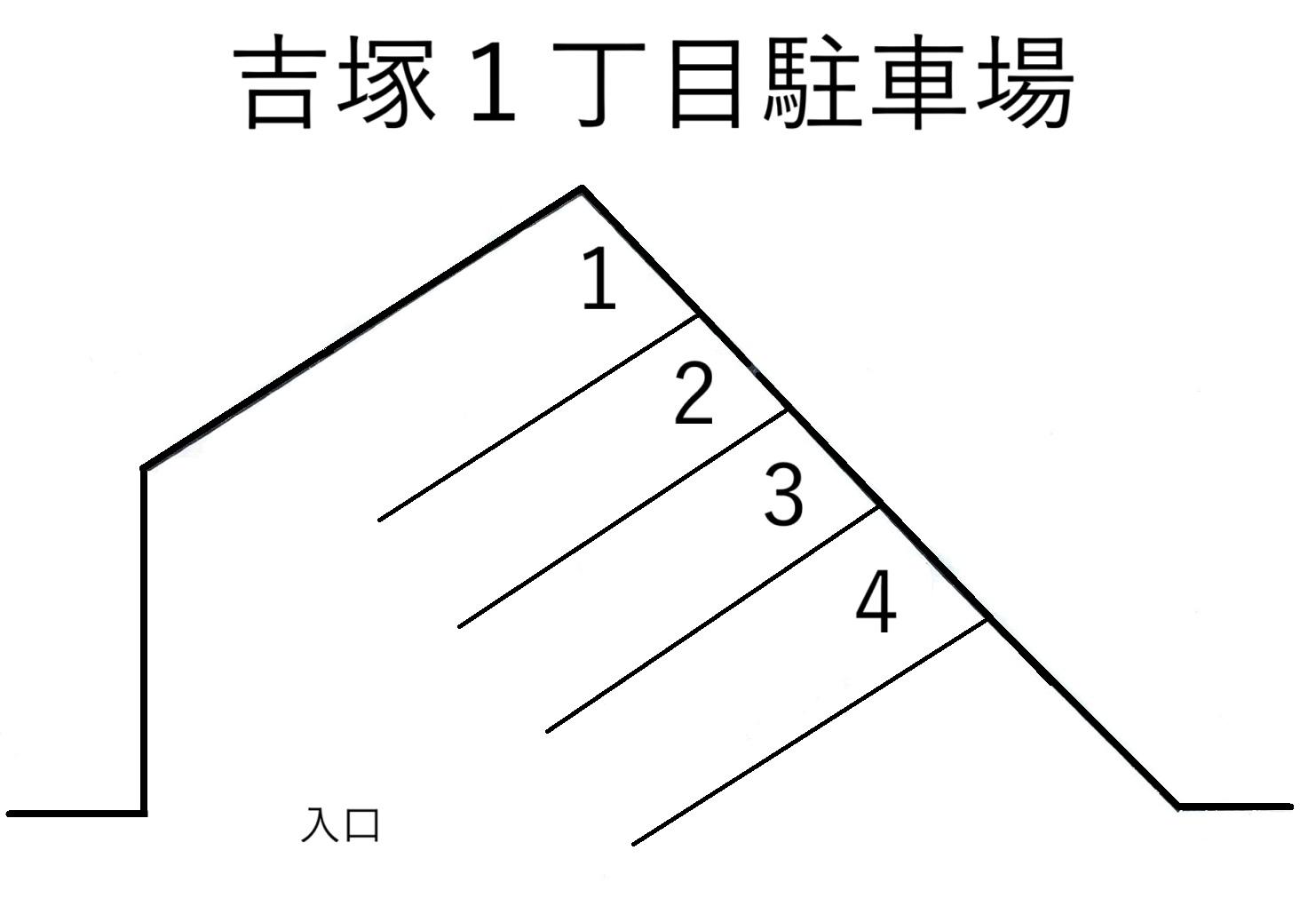 吉塚１丁目駐車場の駐車配置図