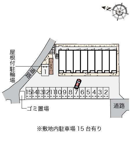 クレイノドミクレール(57374)の駐車配置図