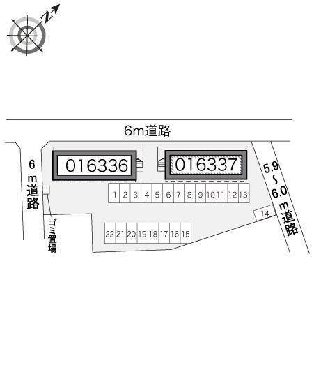 コスモＢ(16337)の駐車配置図