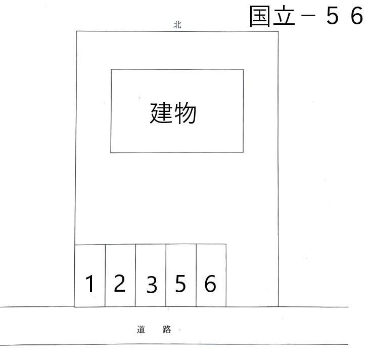 JA国立－５６の駐車配置図