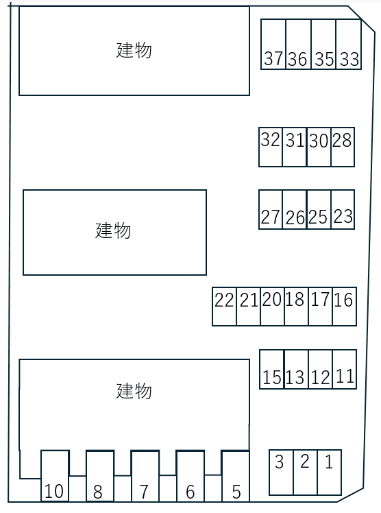 メロディアＡの駐車配置図
