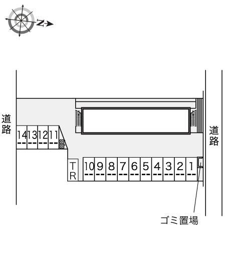 クリオネ(12224)の駐車配置図