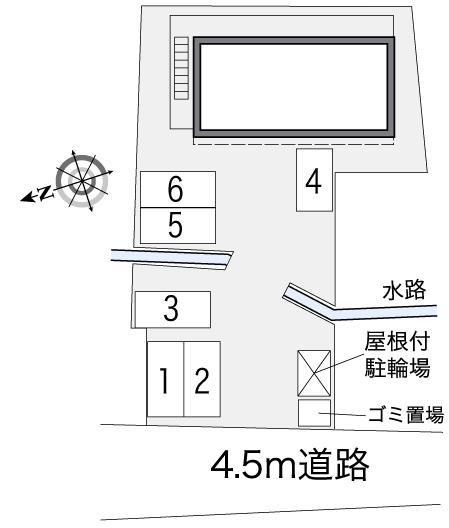 山川東(39915)の駐車配置図