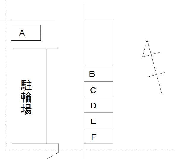 FK-Luxeなかもず駐車場の駐車配置図