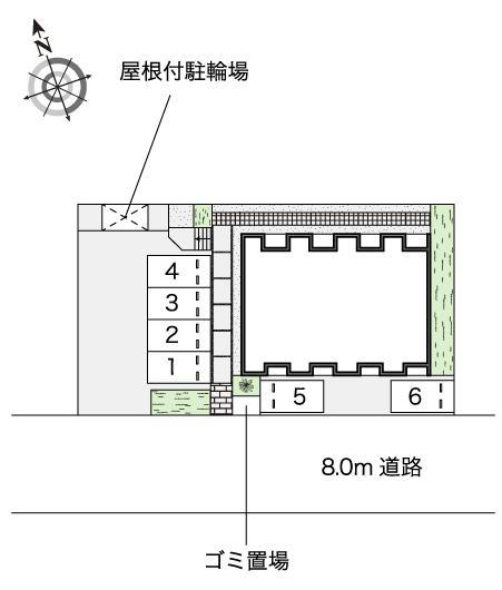 メゾン　藤原台(53424)の駐車配置図