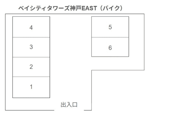 ベイシティタワーズ神戸EASTの駐車配置図