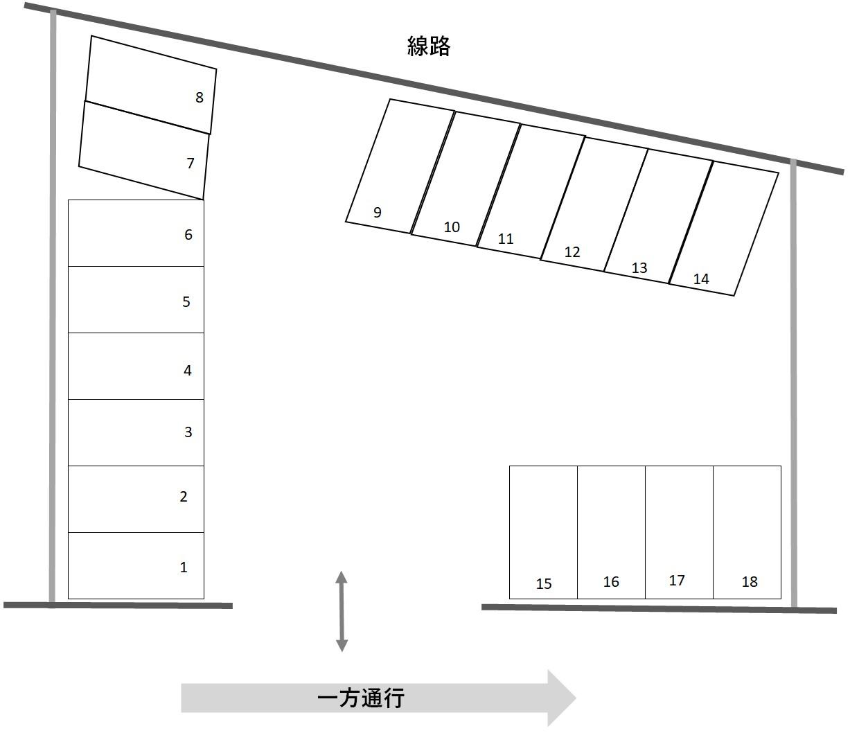 すえひろパーク吹上本町４丁目の駐車配置図
