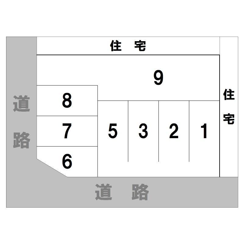 ミルキィパーキングの駐車配置図