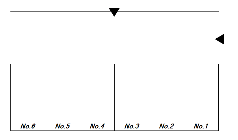 富士見町パーキングの駐車配置図
